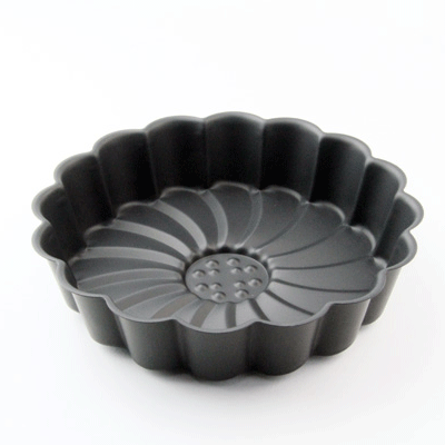 売り出し マルグリット型 人気 おすすめ 人気のお花ケーキ 熱吸収が抜群 ブラックシリコン加工 Black ＃5078 17cm ケーキ型 お菓子