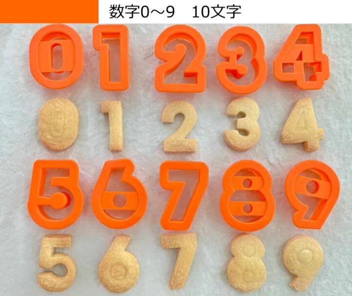 楽天市場 プラスチック クッキー抜き型 数字 アルファベット 36組 751 クッキー型 お菓子 お菓子 ケーキ型専門店 おかしの森
