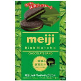 明治 リッチ抹茶チョコサンド 6枚 ×5箱