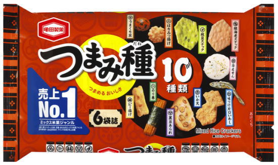 亀田製菓 つまみ種6袋120g×12袋 正規認証品 日本限定 新規格