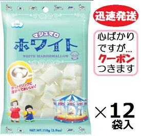 エイワ ホワイトマシュマロ 110g×12袋入(ケース販売) キャンプ チョコフォンデュ お菓子 箱買い 業務用 EIWA【心ばかりですが…クーポンつきます☆】