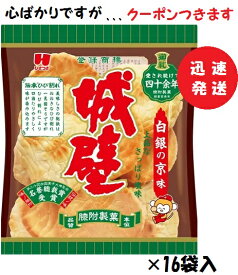 ひざつき製菓 城壁白銀の京味 塩味 無選別(こわれあり) 160g×16袋入ケース販売 米菓 まとめ買い　武平作 城壁せんべい 栃木県 ひび割れせんべい【心ばかりですが…クーポンつきます☆】