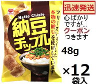 リスカ 納豆チップル 48g×12袋入 お米スナック おつまみ まとめ買い いばらき納豆 納豆お菓子 なっとう…