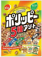 でん六 ポリッピーアソート 180g×12袋入 ミックスナッツ おつまみ 豆菓子 ピーナツ菓子 落花生 デンロク…