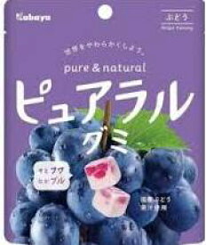 【心ばかりですが…クーポンつきます☆】カバヤ食品ピュアラルグミぶどう58g×8袋入