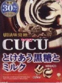 【心ばかりですが…クーポンつきます☆】UHA味覚糖CUCUとけあう黒糖とミルク80g×6袋入