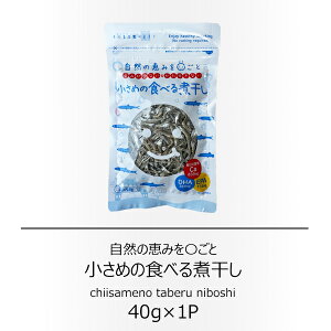 岡商店 小さめの食べる煮干し 40g【配送日時指定不可】【送料無料】【メール便対応】【カルシウム】【おやつ】【おつまみ】【無添加】