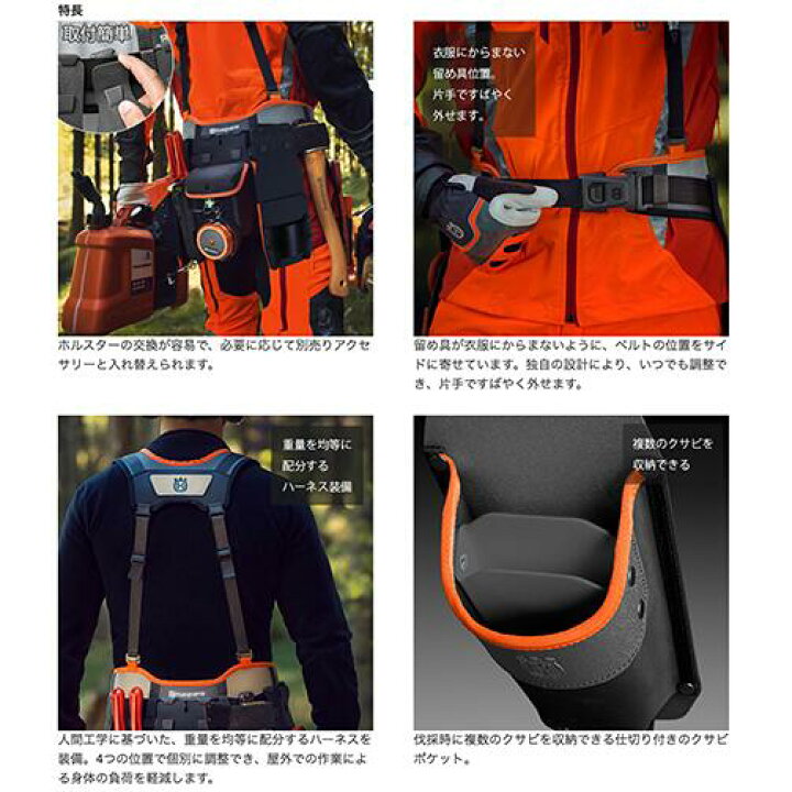 楽天市場】Husqvarna ハスクバーナ ツールベルトキット 593837202 林業 