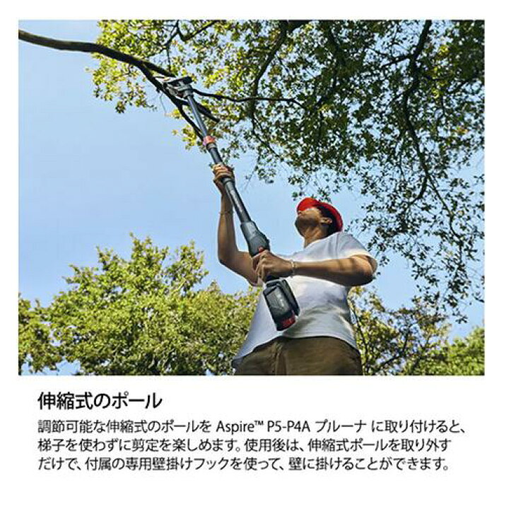 楽天市場】ハスクバーナ 充電式ハンディチェンソー Aspire PE5-P4A