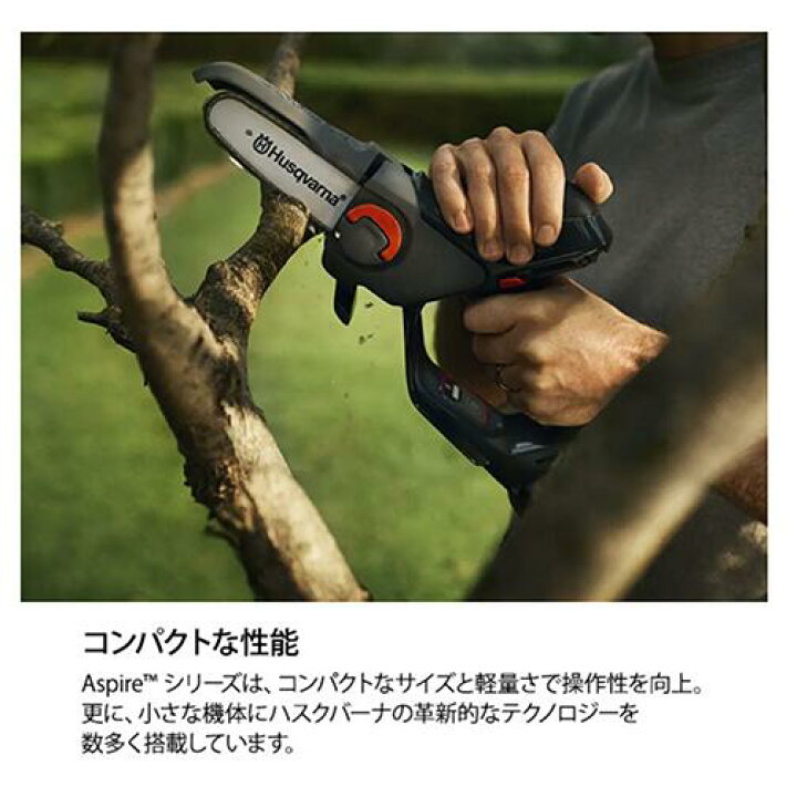 楽天市場】ハスクバーナ 充電式ハンディチェンソー Aspire P5-P4A 