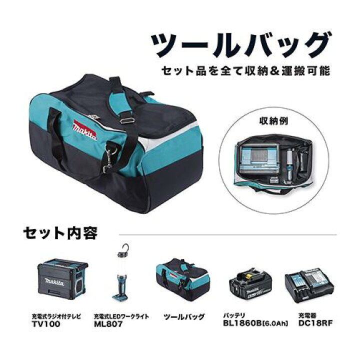楽天市場】makita マキタ CK1012 防災用コンボキット(充電式ラジオ付 