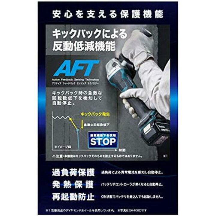 楽天市場】makita マキタ GA404DZN 充電式ディスクグラインダ(本体のみ 