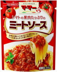 送料無料 日清フーズ マ・マー トマトの果肉たっぷりのミートソース 260g×36個