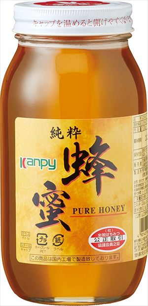 世界の人気ブランド 送料無料 人気 北海道 沖縄 離島は1250円頂戴します 瓶 カンピー 純粋蜂蜜 1kg×3個