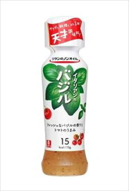 送料無料 リケンのノンオイル イタリアン風バジル 190ml×24本