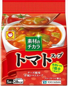 送料無料 東洋水産 素材のチカラ トマトスープ 5食入×6個