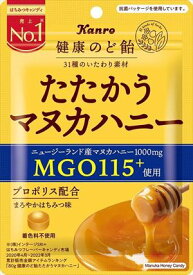 送料無料 カンロ 健康のど飴たたかうマヌカハニー80g×48個