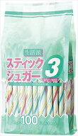 送料無料 生活派 スティックシュガー (3g×100P)×12個