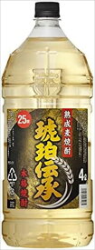 福徳長 本格焼酎 琥珀伝承 ペット 焼酎 25度 4000ml