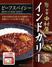 送料無料 中村屋 インドカリー ビーフスパイシー 200g×20個