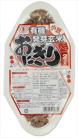 送料無料 コジマフーズ 有機発芽玄米おにぎり・小豆 (90g×2個)×24個