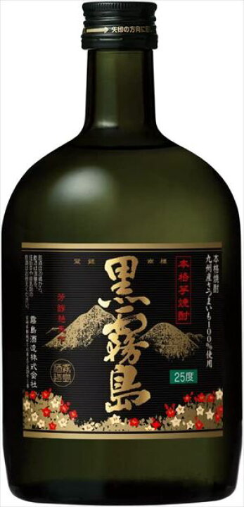 楽天市場】霧島酒造 黒霧島 25度 芋焼酎 720ml×12本 : 御用蔵 大川