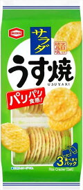 送料無料 亀田製菓 サラダうす焼き 80g×24袋