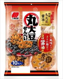 送料無料 三幸製菓 丸大豆せんべい 甘口醤油味(10枚入り)×12袋