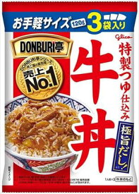 江崎グリコ DONBURI亭 牛丼(3P入)×20袋