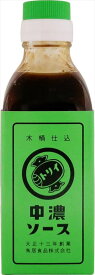 送料無料 鳥居食品 中濃ソース 緑 200ml×5本