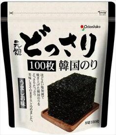 送料無料 送料無料 オリオンジャコー 元祖どっさり韓国のり うましお味(100枚)×18袋