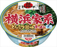 送料無料 日清食品 麺ニッポン 横浜家系とんこつ醤油ラーメン 119g×12個
