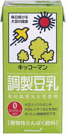 送料無料 キッコーマン飲料 調製豆乳 1L×12本