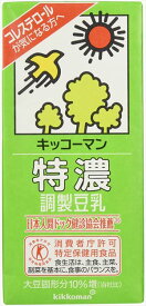 送料無料 キッコーマン飲料 特濃調製豆乳 1L×12本