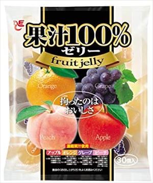 送料無料 北海道 高価値 沖縄 離島は1250円頂戴します 果汁100％ゼリー 30個×24袋入 秀逸 エースベーカリー