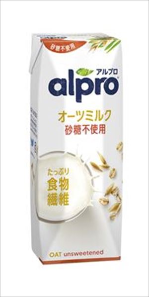 送料無料 人気商品 北海道 沖縄 離島は1250円頂戴します たっぷり食物繊維 オーツミルク砂糖不使用 250ml×15本 売却 アルプロ