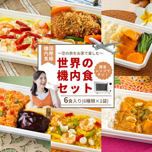 【世界の機内食】ごはん付き! 機内食 6食セット お家にいながら世界旅行! 送料無料 国際線 国際線機内食 冷凍弁当 冷凍 弁当 お弁当 お取り寄せグルメ おかわり パエリア ハンバーグ チキ