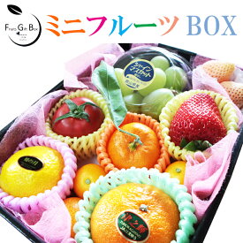 ミニフルーツBOX【10個入り】 季節フルーツ 詰め合わせ 7-10種類 贈答用 ギフト みかん 葡萄 苺 キウイ マンゴー 贈り物 プレゼント 母の日 父の日 御中元 御歳暮 お彼岸 お見舞 御礼 御祝 内祝 御供 くだもの フルーツ 【岡山果物工房】 日付指定OK
