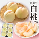 送料無料 岡山産 白桃 ロイヤル 1.8キロ 大玉5−6玉 ロイヤル お...