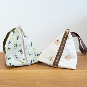 マナーポーチ 小型犬用【K&S】(消臭 お散歩ポーチ 小型犬 犬用 犬 エチケットポーチ 三角)日本製 ハンドメイド 北欧 雑貨 贈り物 ギフト おしゃれ 大人かわいい