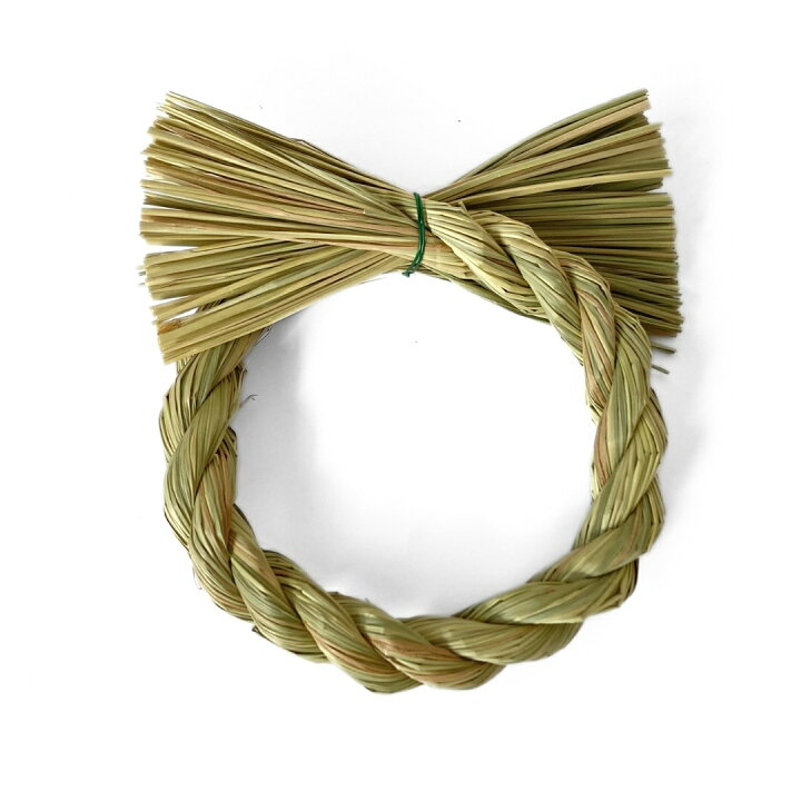 楽天市場 18日限定5 オフクーポン配布中 楽天1位 しめ縄 材料 リース 土台 草 丸 14cm 縦 25cm ハンドメイド アレンジ 手作り 正月飾り しめ飾り 正月飾り しめ縄 お飾り屋さん