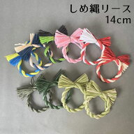 秀〆 しめ縄 材料 リース 土台 カラー 14cm 丸 ハンドメイド クラフト アレンジ 手作り 正月飾り ハロウ…