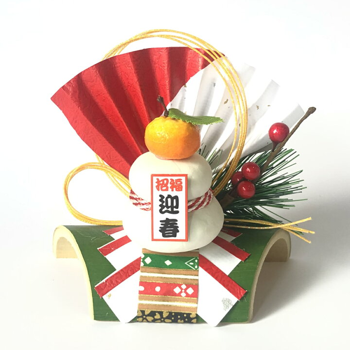 楽天市場 正月飾り 割竹 鏡餅 小 門松 玄関扇 自宅用 会社 オフィス マンション 受付 室内 しめ飾り 玄関飾り 室内飾り 正月飾り しめ縄 お飾り屋さん