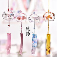 ＼Max2000円OFF SS期間／江戸風鈴 風鈴 4個〜10個セット ガラス風鈴 桜塗装 手作り風鈴 風鈴祭り 風鈴ま…