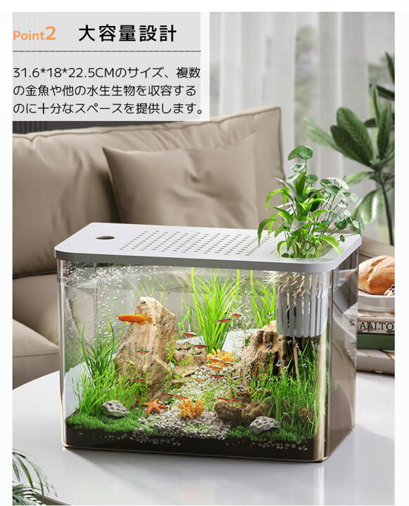 楽天市場】金魚鉢 プラスチック アクリル 透明 大容量 2カラー 