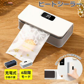 ＼100円OFF★マラソン／充電式 ハンディシーラー ヒートシーラー キャンディバッグメーカー 予熱不要 マグネット 冷蔵庫横収納 USB充電 6段階モード コンパクト ミニ 小さめ 収納 クラフト用 ヒートシーラー 熱圧着 ビニール 袋 手芸 工作 家庭用 包装 お菓子 ギフト