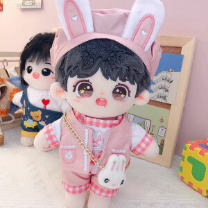 20センチ20cmうさぎセットミニ洋服ぬいぐるみ用韓国ファッションアイドル衣装かわいいオシャレぬいぐるみ用服帽子日常服人形