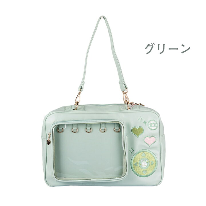 楽天市場 ゲーム機風 痛バッグ はれあめ 痛バ ロリータ 通学通勤 可愛い 透明ポケト レディース リュック Pu レザー 痛バ 可愛い 透明 バッグ 大容量 痛バッグ クリアバッグ ビニール ポケット ビニール 軽量 痛バ ガールズ トートバッグ 子供 学生鞄 Okeya楽天市場店