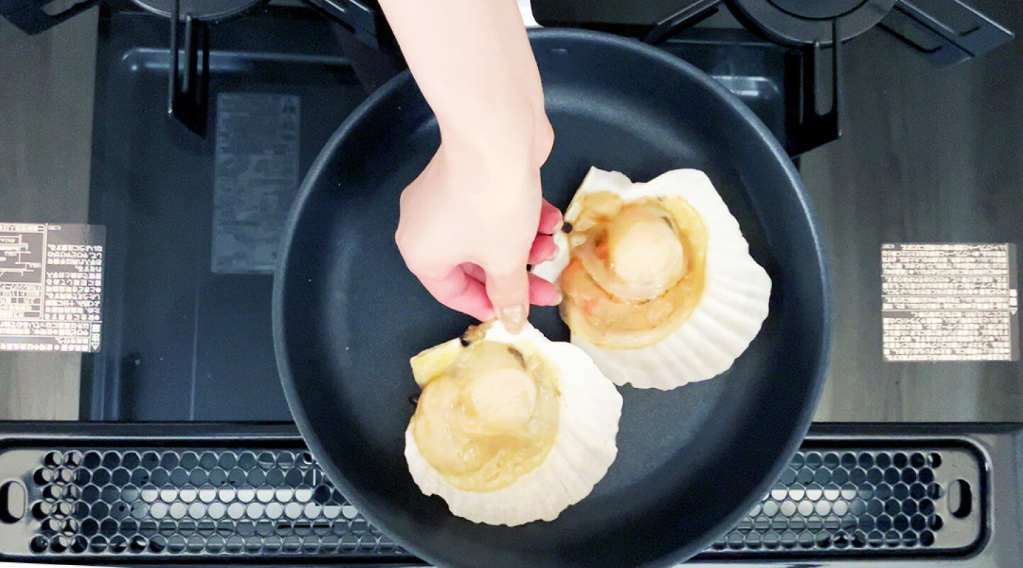 殻 付き ホタテ 焼き 方 フライパン