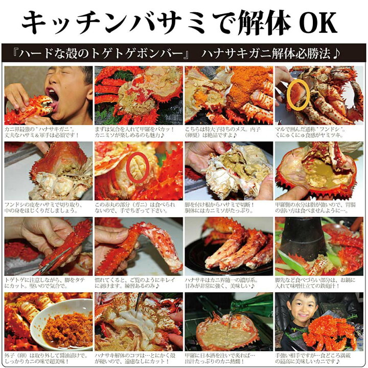 楽天市場 北海道 海鮮 花咲ガニ 花咲蟹 ボイルオス 姿700g 1kg選択可能 ギフト 贈答用 花咲がに 根室 はなさきがに ハナサキガニ 北海道物産展 内祝い 送料無料 各種内祝い オホーツクの風 海老蟹いくら専科